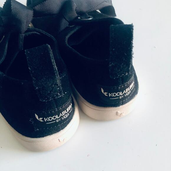 UGG Koolaburra 'Penley' Women's 7 Ortholite Sneaker Black Ribbon Lacing - Picture 7 of 10